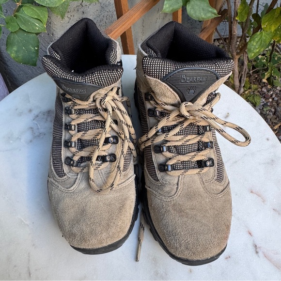 BearPaw Suede Lace Up Chunky Hiking Boot - Picture 2 of 11
